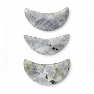 Labradorite Crescent Moon Carvings